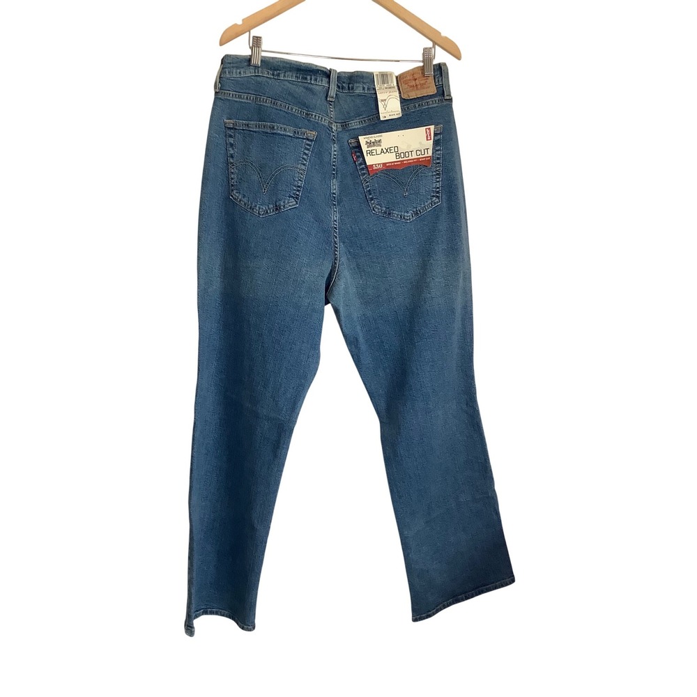 Levis 550 Relaxed Boot Cut Jeans Womens 18W Medium Wash Stretch Denim 291018-334 - Picture 12 of 14